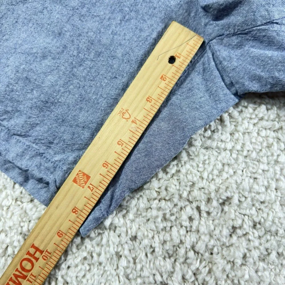 Slate & Stone Shorts‎ Men's 36 Waist Cotton Blend Causal Stretch Blue Flat Front